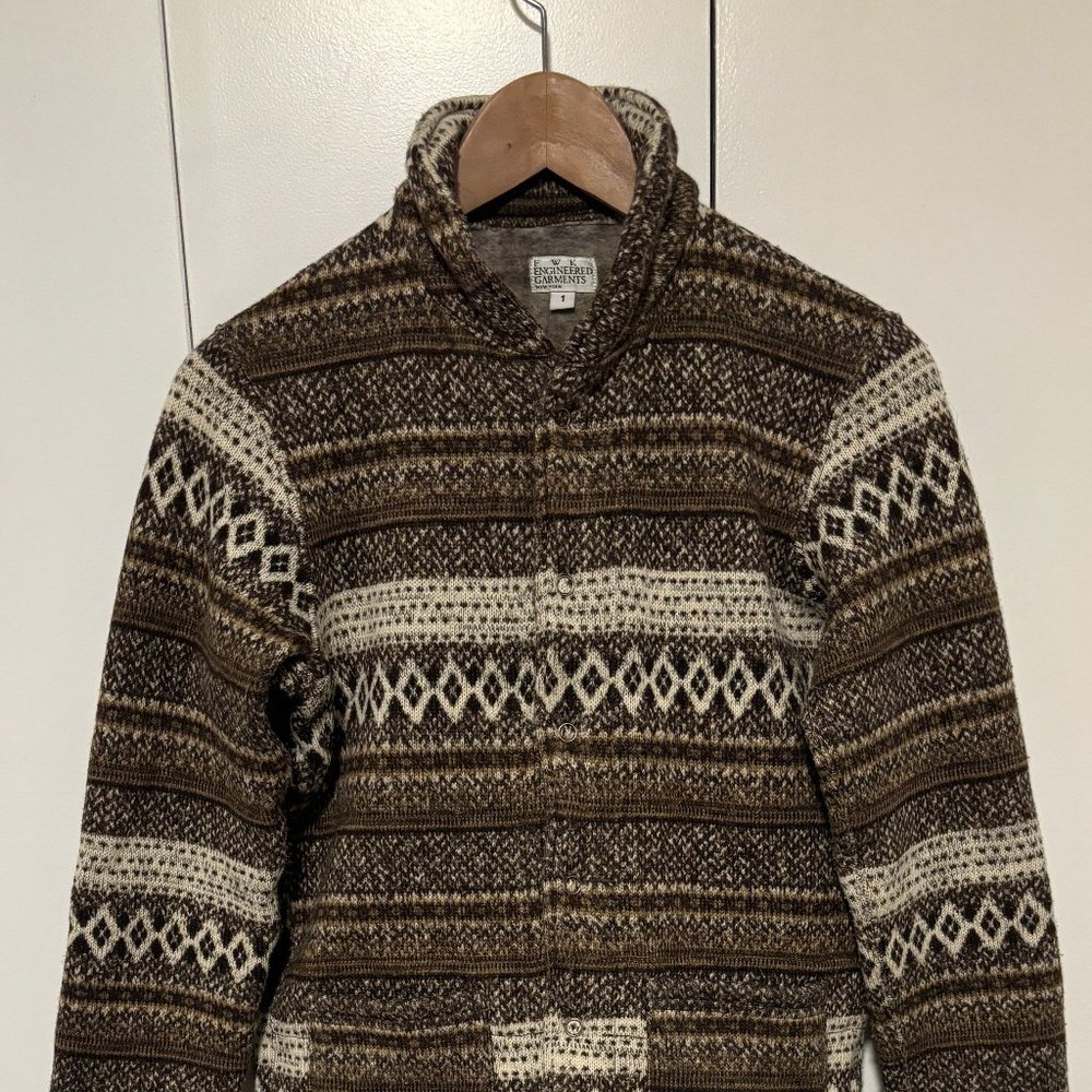 Nepenthes FWK Engineered Garments Fleece Jacket Brown Women’s size 1 - Picture 1 of 11